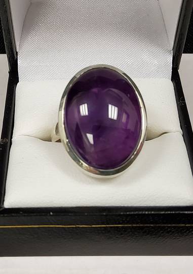 Oval Amethyst Ring Size 10